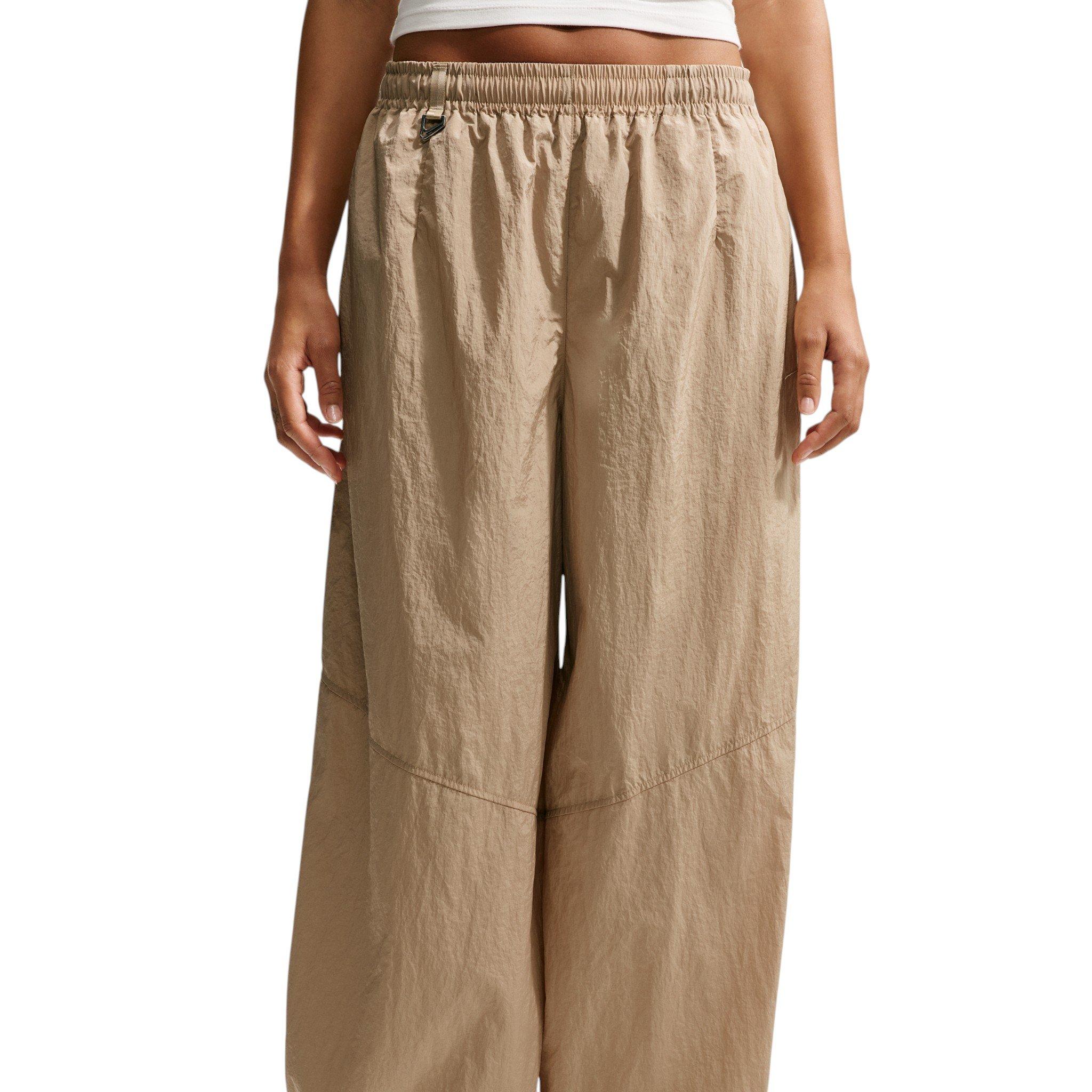 Nike Women's Sportswear Oversized High-Waisted Balloon Track Pants - Beige - BEIGE